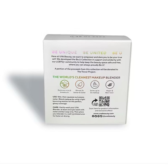 UVE Beauty Be U Luvé Limited Collection Antibacterial Rainbow Makeup Blenders - Picture 15 of 15